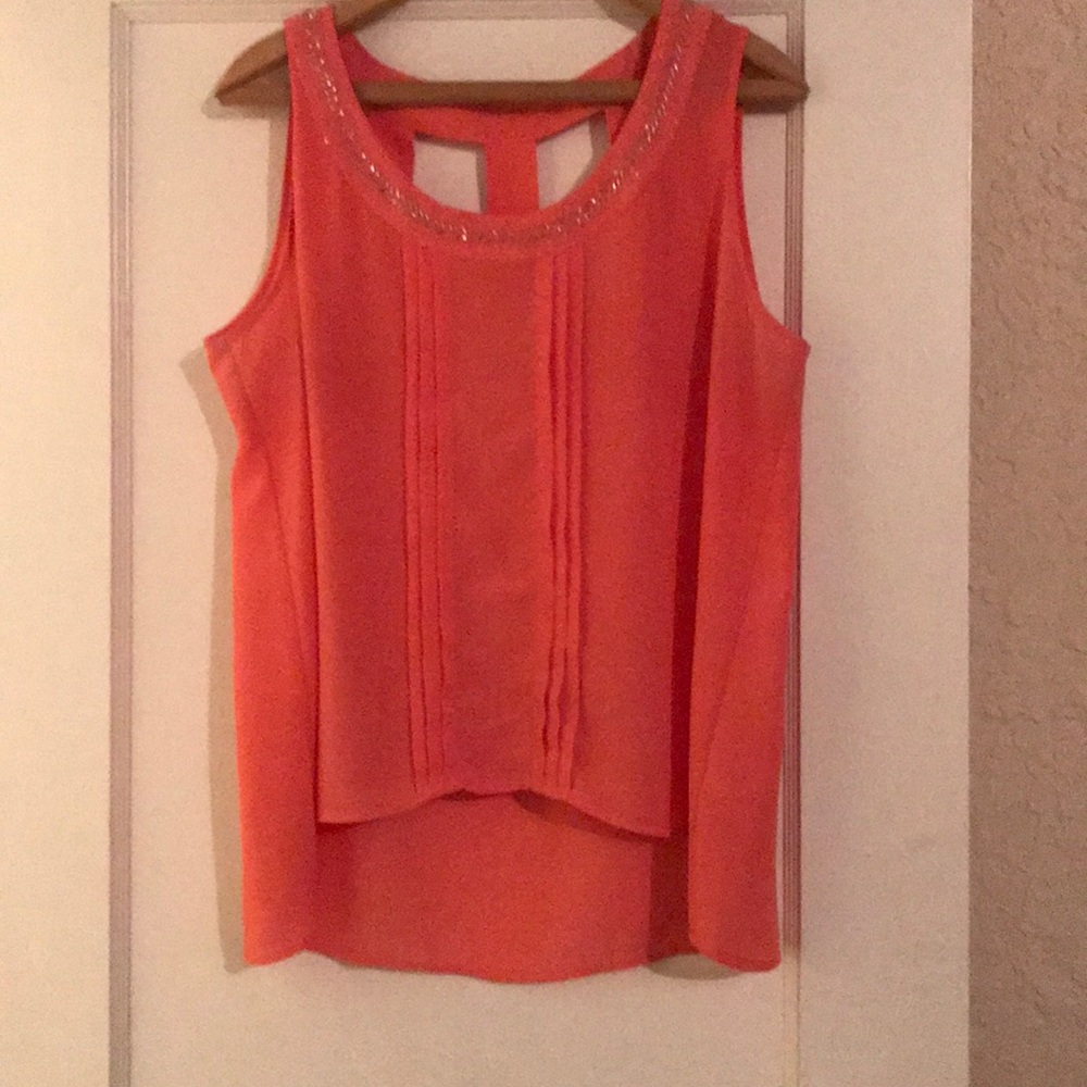 Peach summer blouse